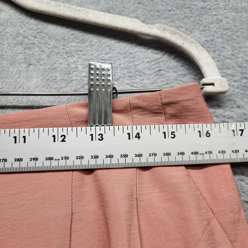 LOFT Women Pants 6 Pink‎ Nylon Rayon Ankle Wide-Leg Button 25